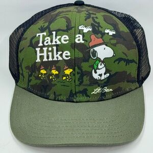 NWT L.L.Bean x Peanuts Trucker Hat Unisex '21 - Take a Hike Snoopy Troop - NEW